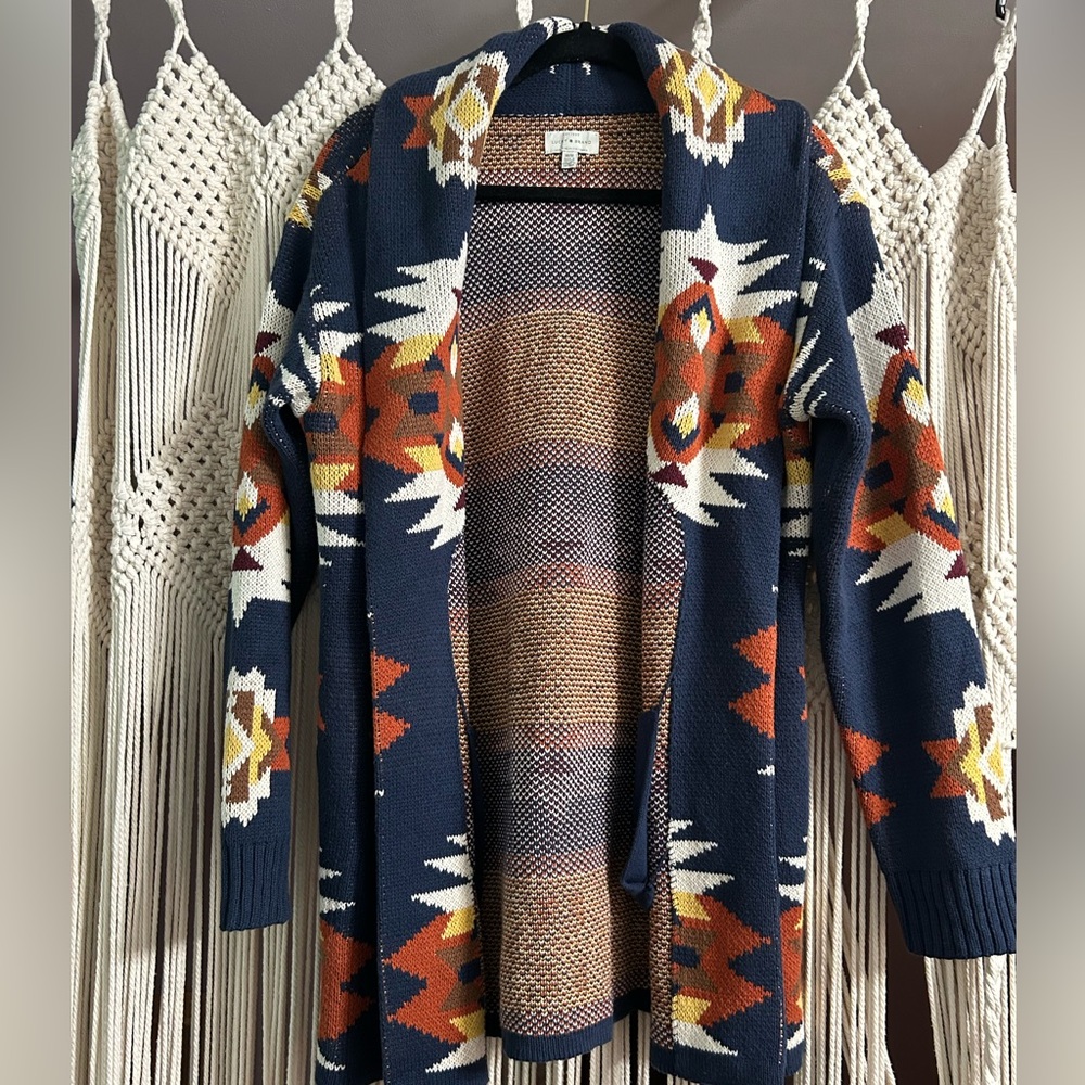 Lucky Brand printed cardigan